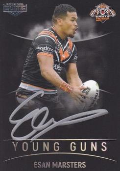 2019 NRL Elite - Young Guns Signature Series Black #YGB16 Esan Marsters Front